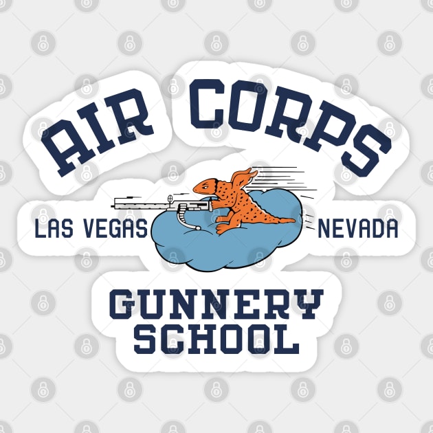 Air Corps Gunnery School Sticker by 909 Apparel